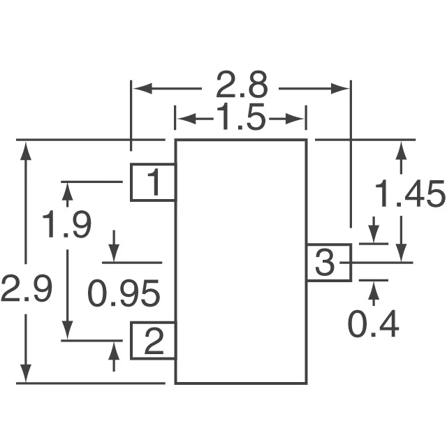 UNR221000L Panasonic Electronic Components  Transistores bipolares (BJT) de prepolarización simple
